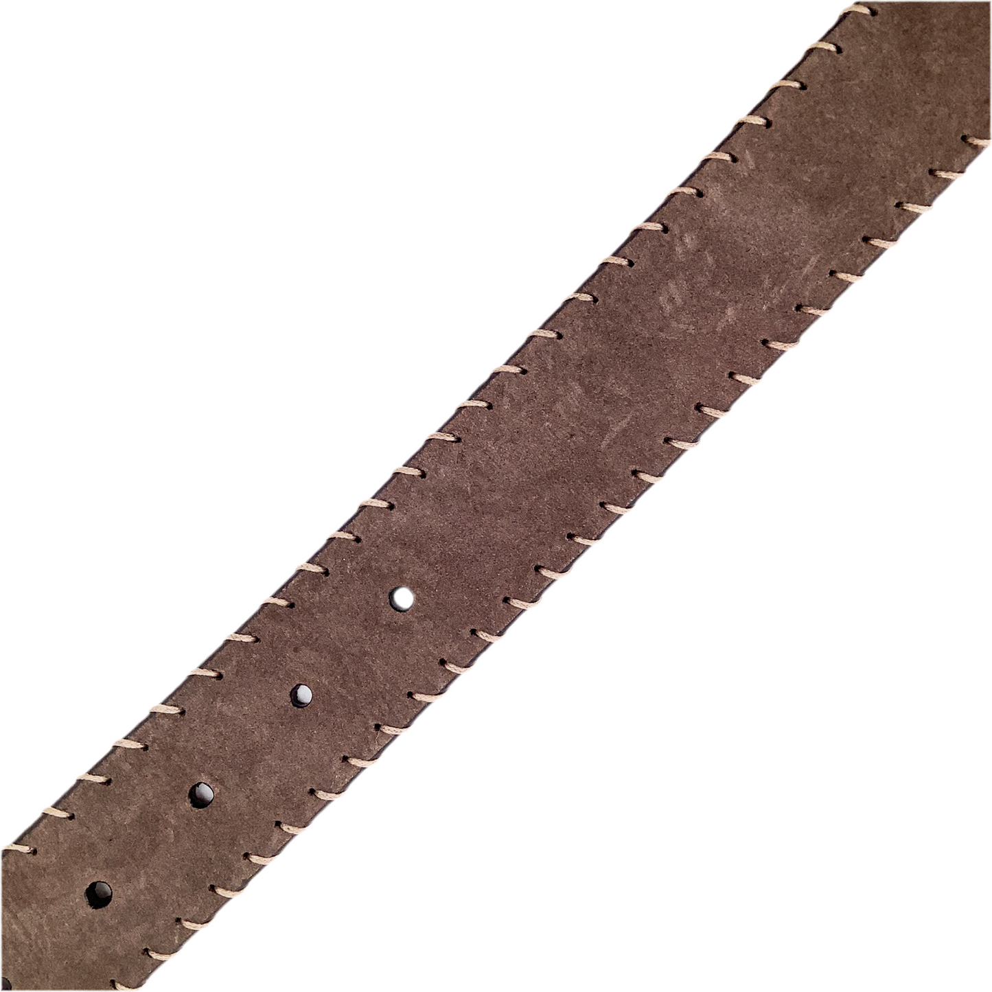 Ledergürtel mit Faden Dunkelbraun