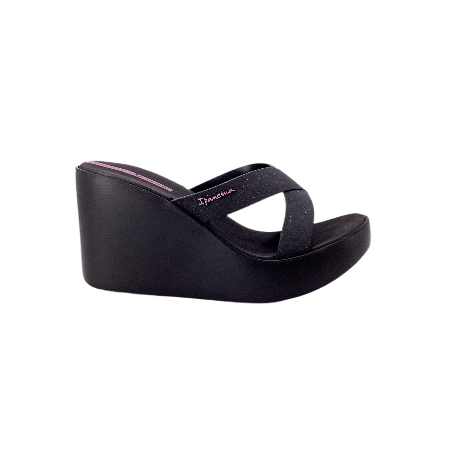 Ipanema High Fashion Ii Slide Black Glitter Black Lilac