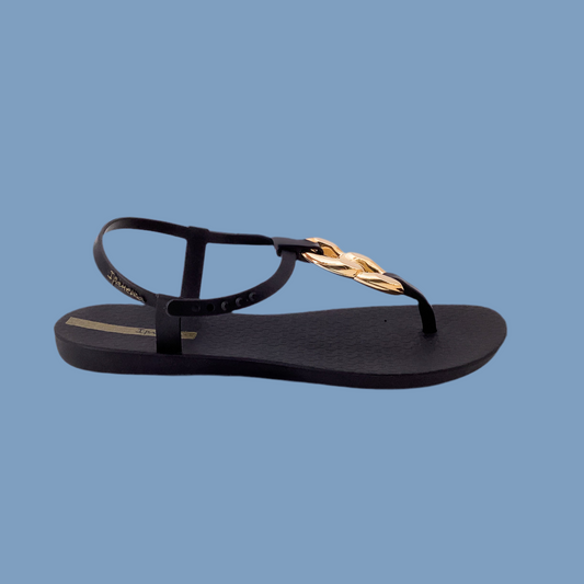 Ipanema Class Connect II Fem Schwarz Schwarz Gold