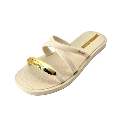Ipanema Metal Chic Slide Beige Gold