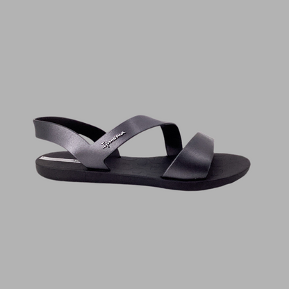 Ipanema Vibe Sandale Fem Schwarz Farbverlauf Silber