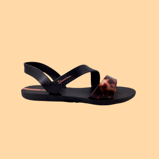 Ipanema Vibe Sandale Fem Schwarz Schildkröte Pink