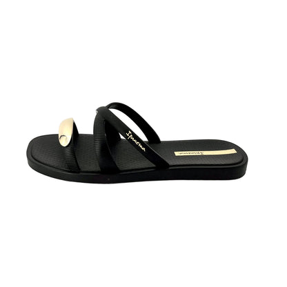 Ipanema Metal Chic Slide Black Gold Beige