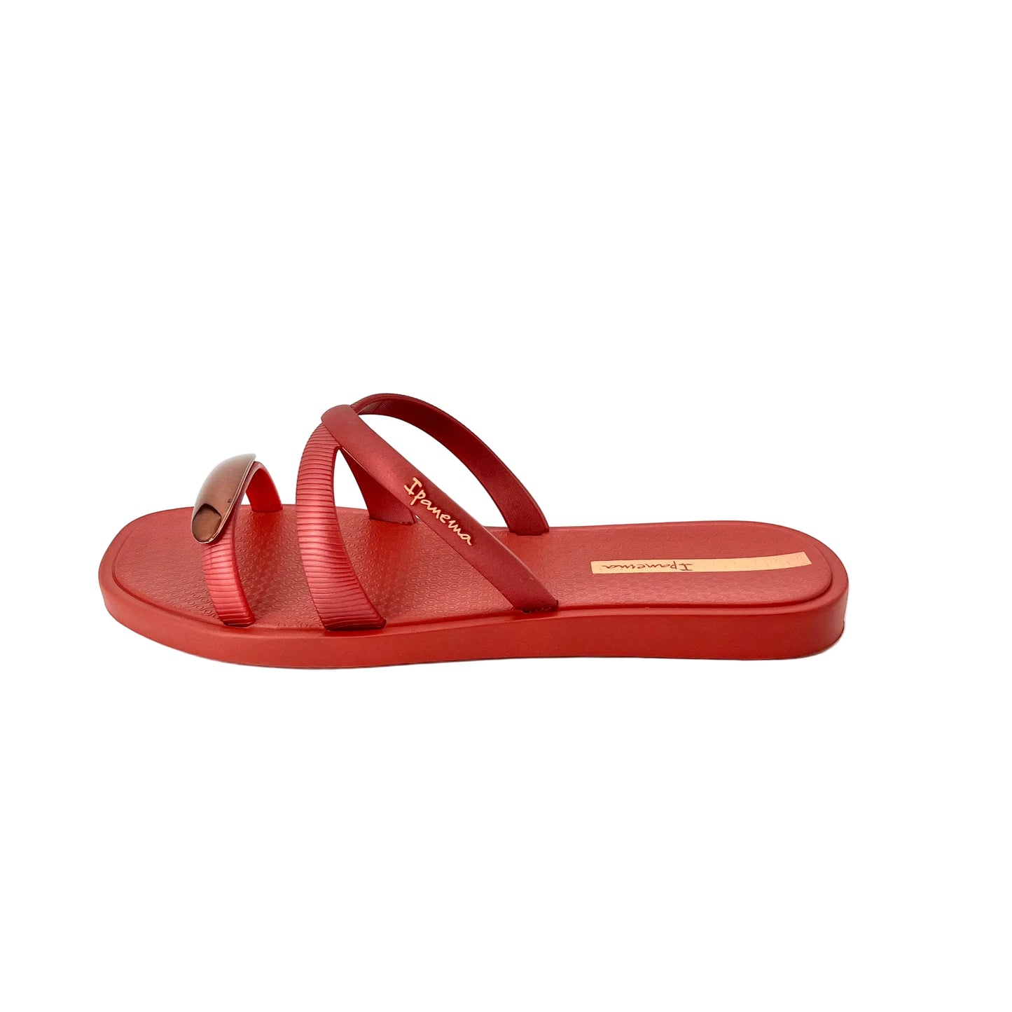 Ipanema Metal Chic Slide Burgundy Metallic Orange