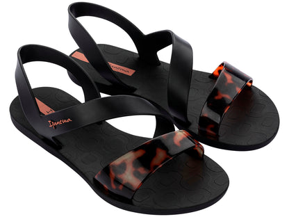 Ipanema Vibe Sandale Fem Schwarz Schildkröte Pink