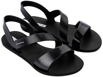 Ipanema Vibe Sandale Fem Schwarz Farbverlauf Silber