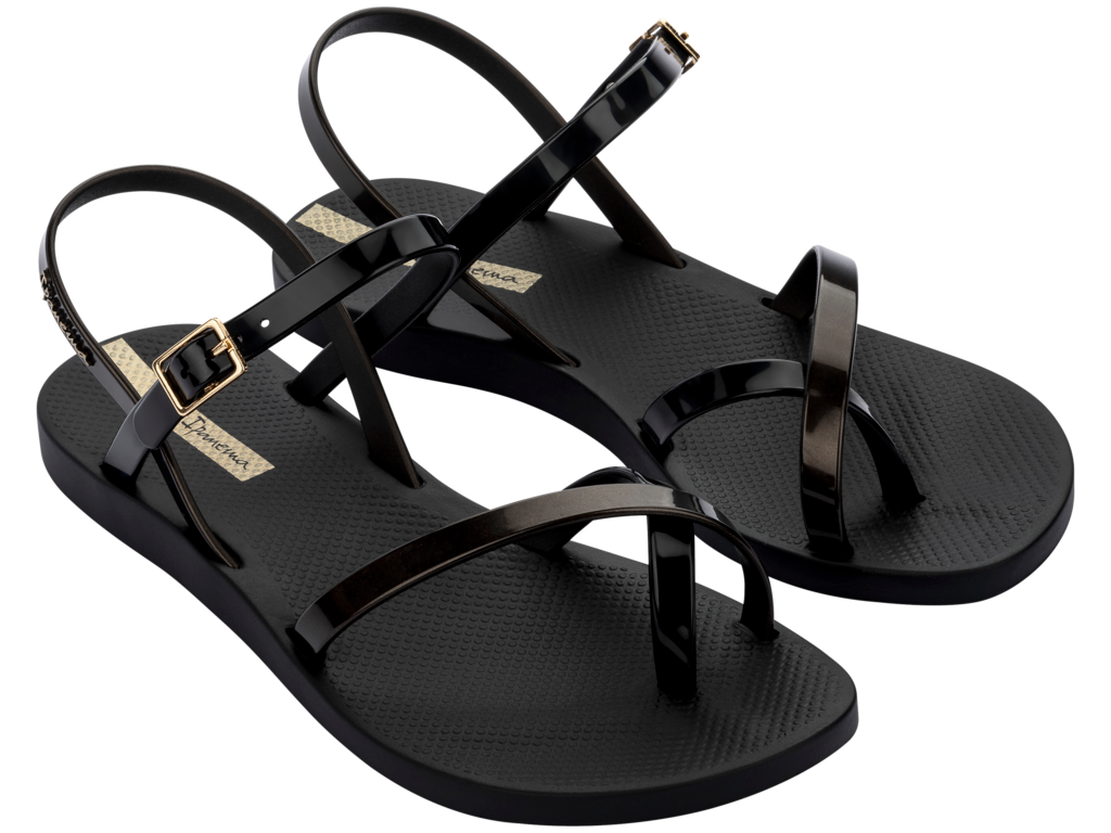Ipanema Fashion Sand Viii Fem Schwarz Gold Schwarz