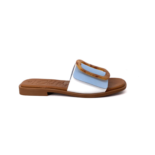 Oh My Sandals! 5155 Blanco Azure