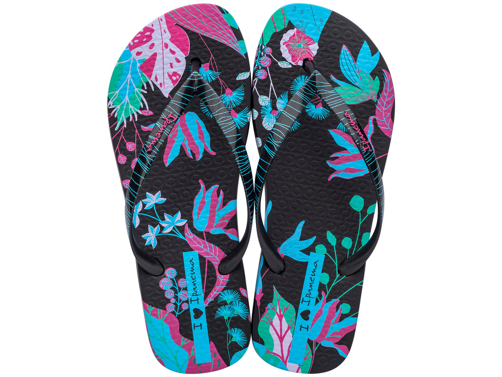 Ipanema Flower Bomb Fem Black Blue Pink