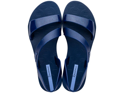 Ipanema Vibe Sandal Fem Blue Glitter Blue