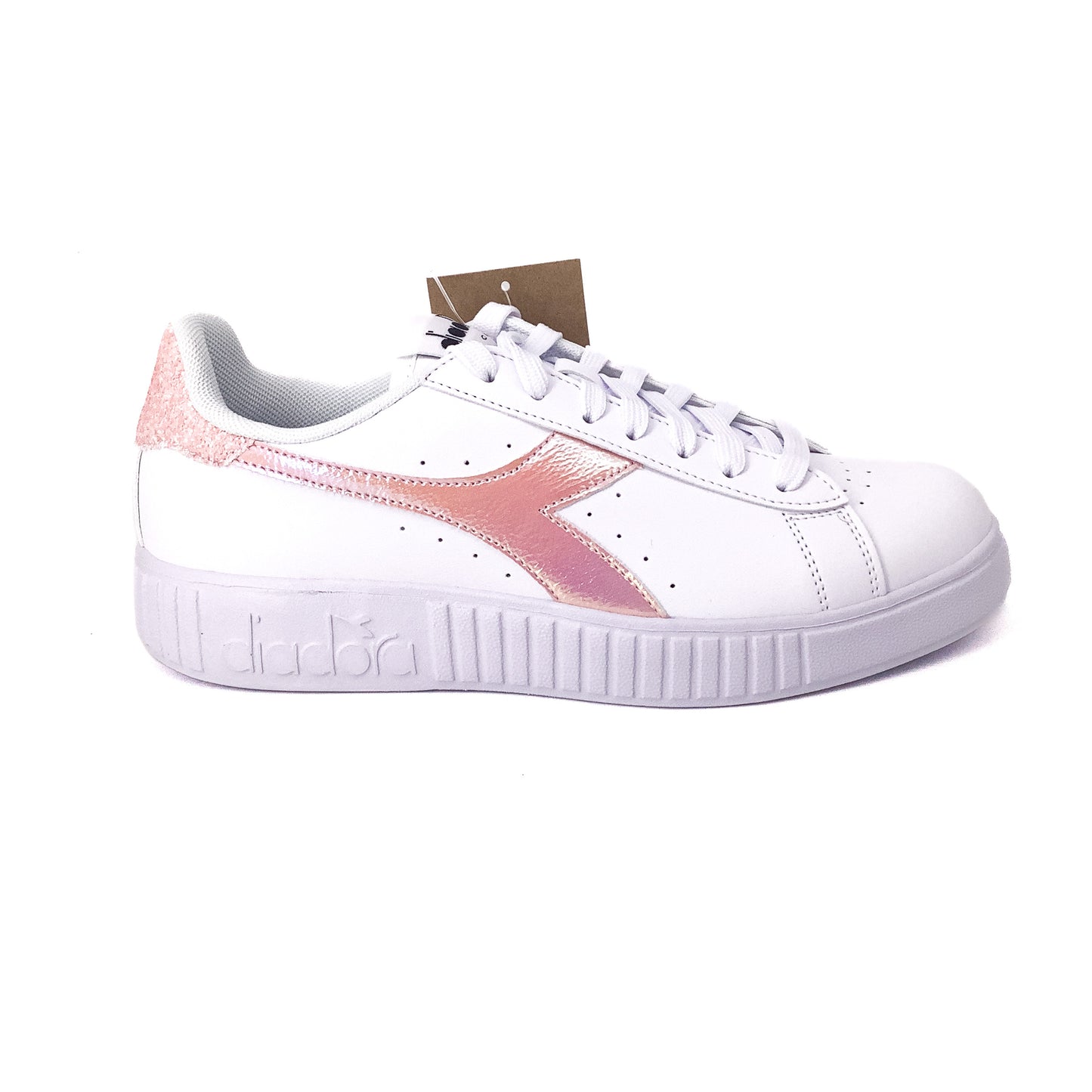 Diadora Step P Shimmer Bianco Rosa