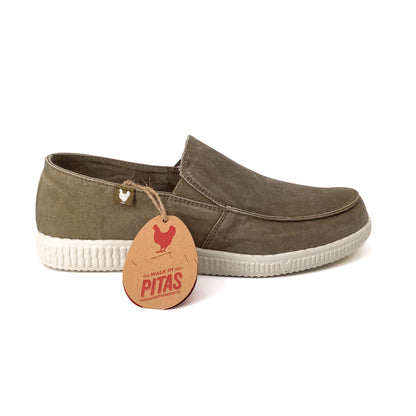 Walk In Pitas Wp150 Slip On Washed Taupe