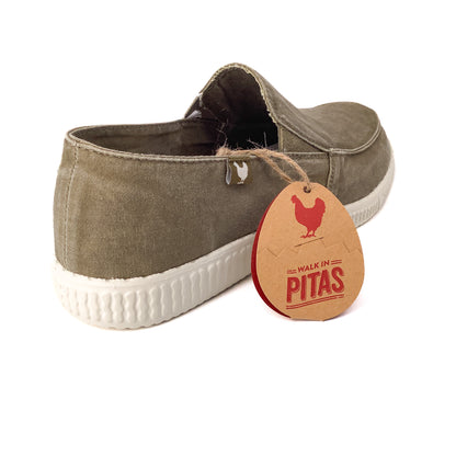 Walk In Pitas Wp150 Slip On Washed Taupe