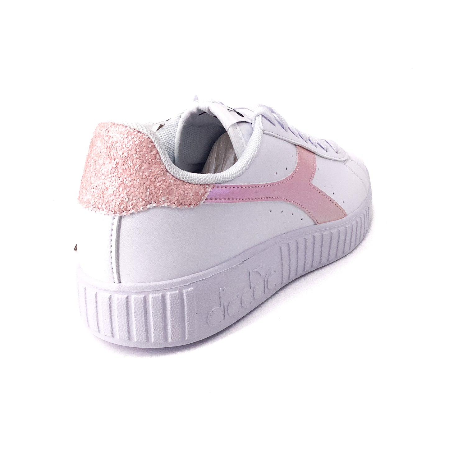 Diadora Step P Shimmer Bianco Rosa